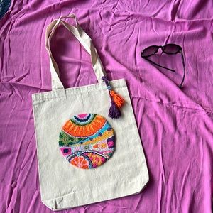 NWT - Nilly's Handmade Punch 'My Colorful World' Tote
